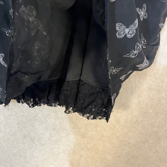 Tripp Nyc Plus Size 26W Black‎ Butterfly Tule Mini Skirt - Picture 2 of 7